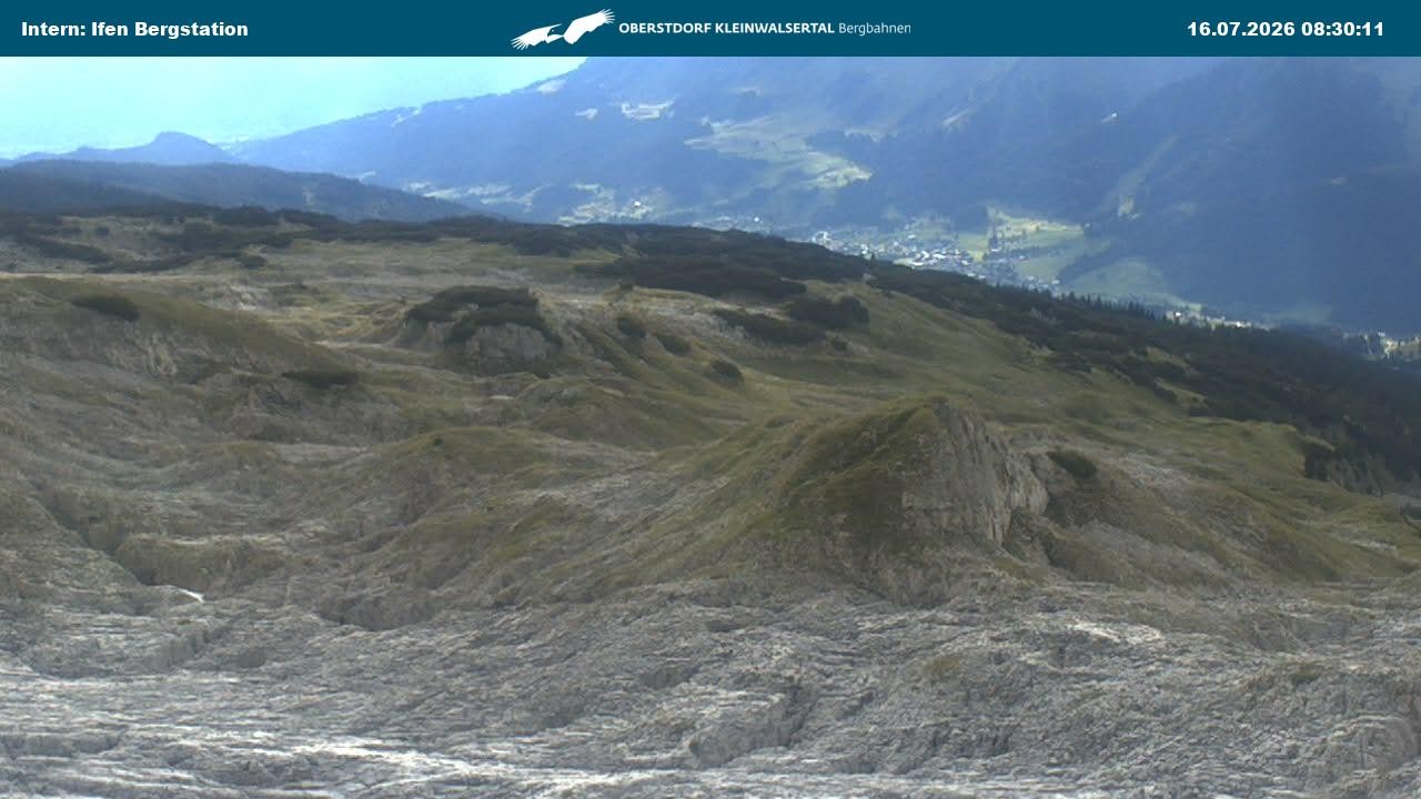 Archiv Foto Webcam Kleinwalsertal Ifenbergbahn - Station Hahnenköpfle