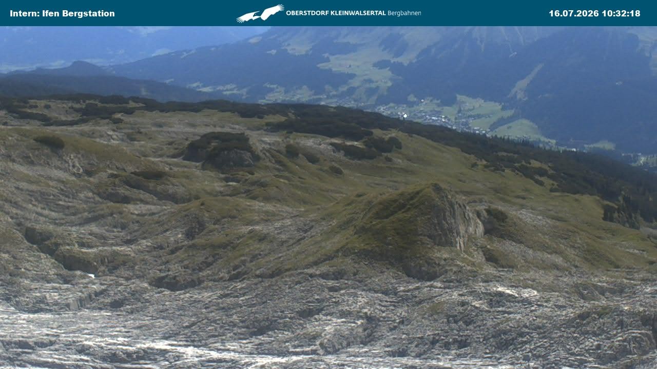Archiv Foto Webcam Kleinwalsertal Ifenbergbahn - Station Hahnenköpfle