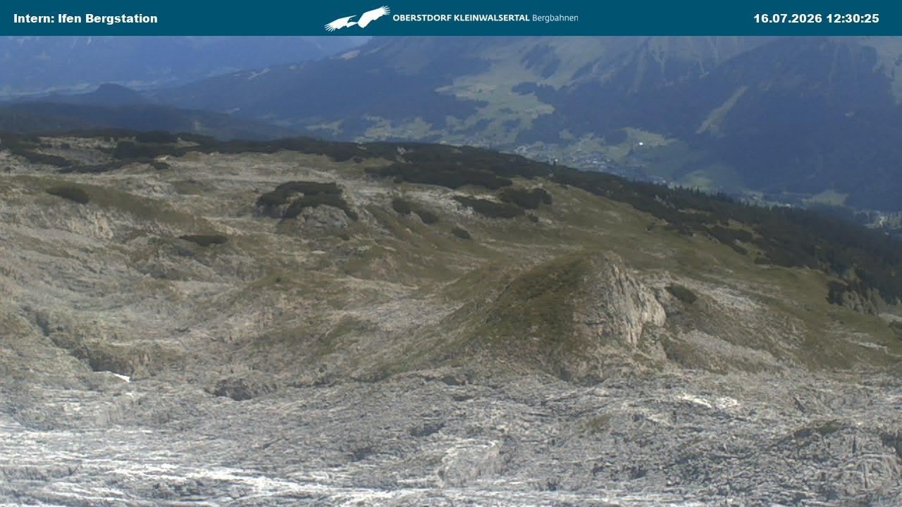 Archiv Foto Webcam Kleinwalsertal Ifenbergbahn - Station Hahnenköpfle
