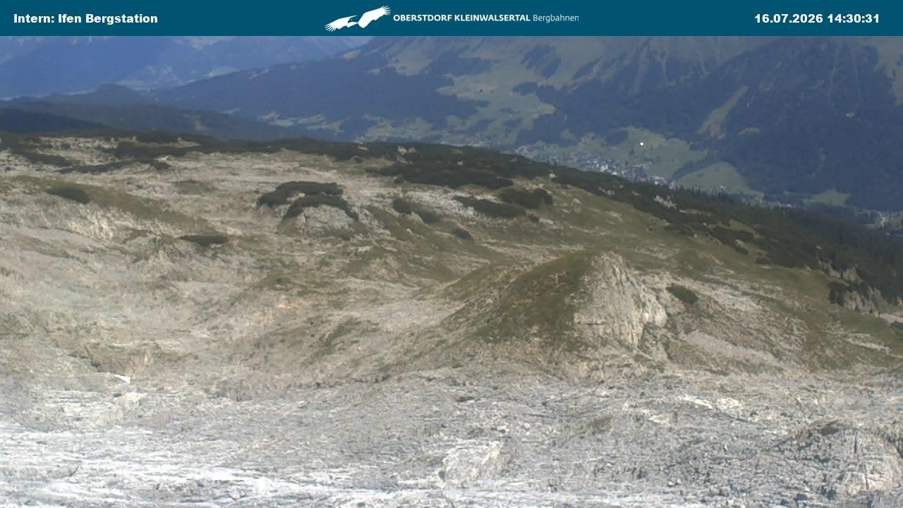 Archiv Foto Webcam Kleinwalsertal Ifenbergbahn - Station Hahnenköpfle