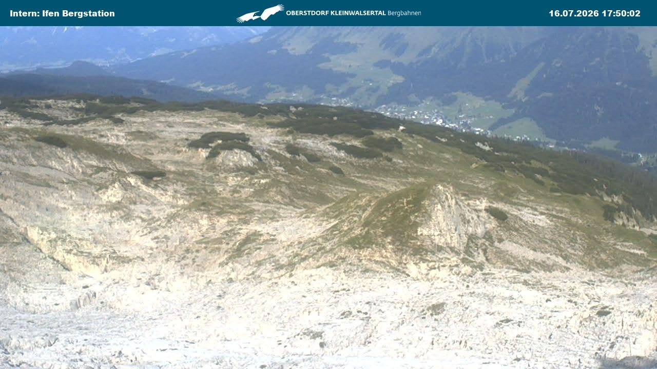Archiv Foto Webcam Kleinwalsertal Ifenbergbahn - Station Hahnenköpfle