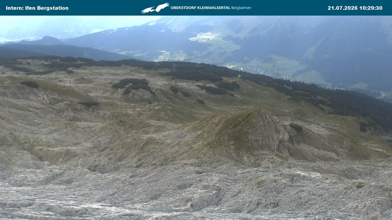 Archiv Foto Webcam Kleinwalsertal Ifenbergbahn - Station Hahnenköpfle