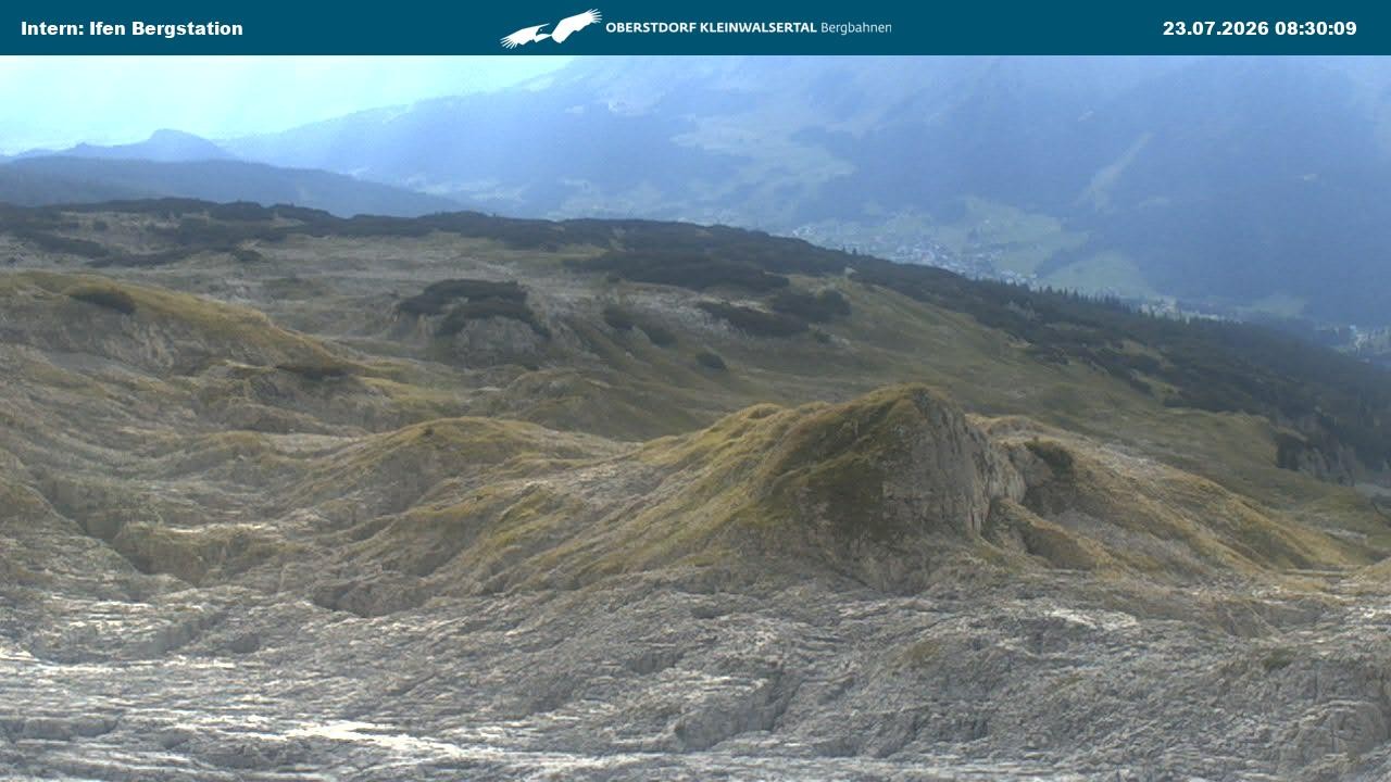 Archiv Foto Webcam Kleinwalsertal Ifenbergbahn - Station Hahnenköpfle