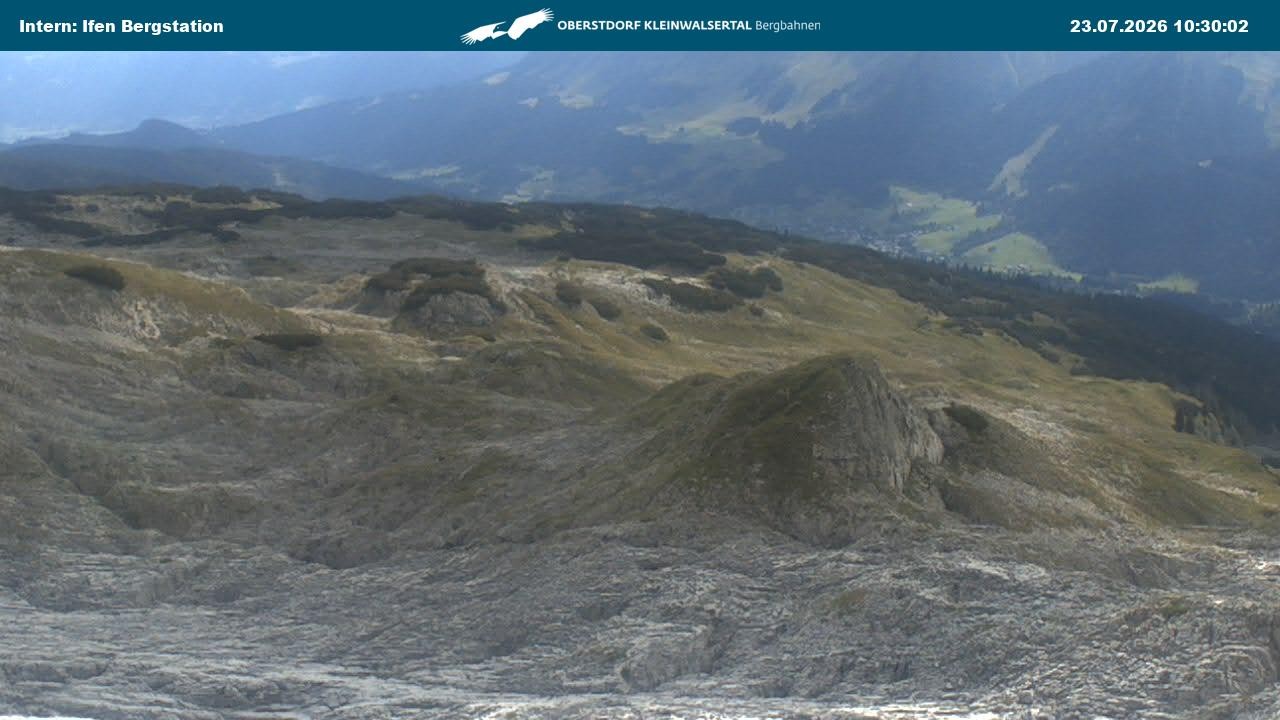 Archiv Foto Webcam Kleinwalsertal Ifenbergbahn - Station Hahnenköpfle