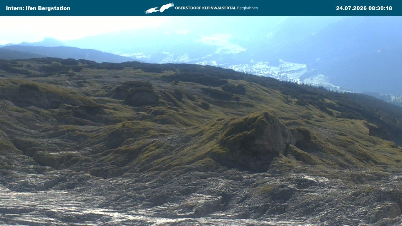 Archiv Foto Webcam Kleinwalsertal Ifenbergbahn - Station Hahnenköpfle