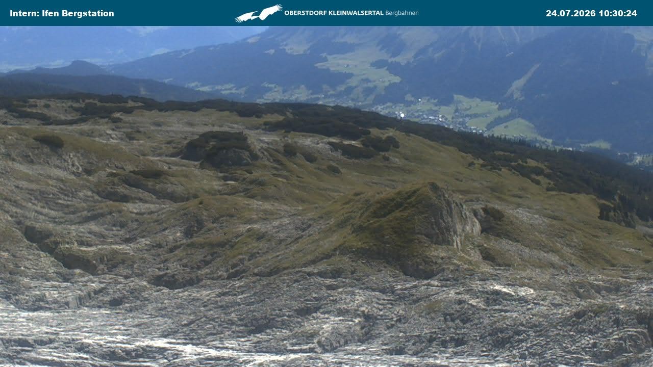 Archiv Foto Webcam Kleinwalsertal Ifenbergbahn - Station Hahnenköpfle