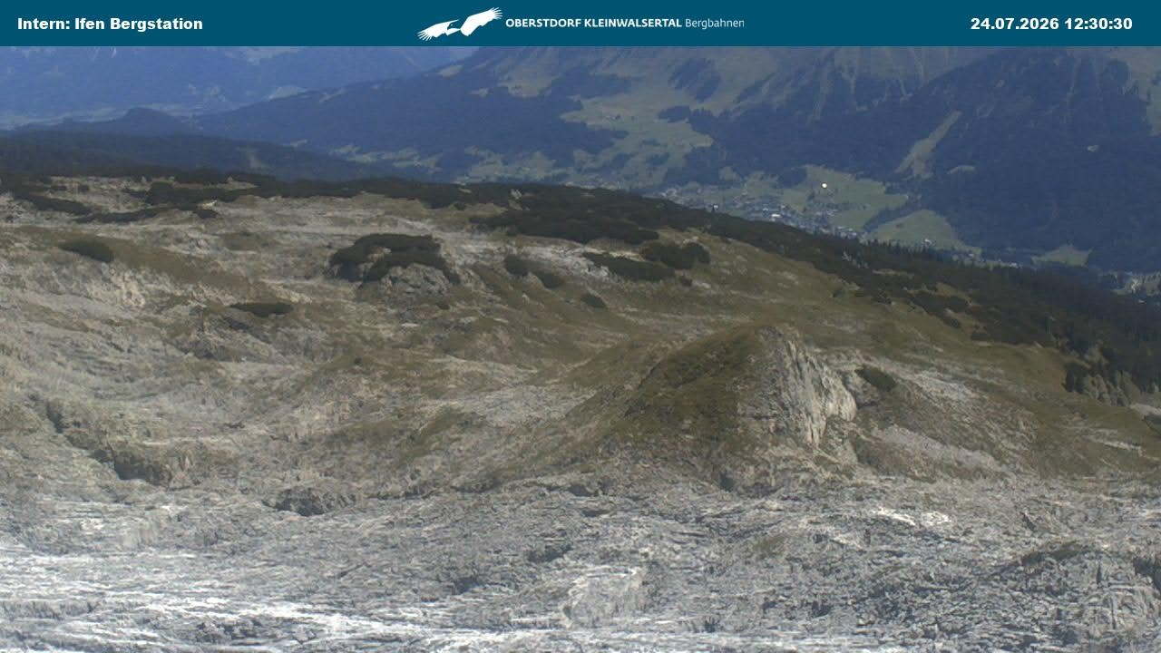 Archiv Foto Webcam Kleinwalsertal Ifenbergbahn - Station Hahnenköpfle