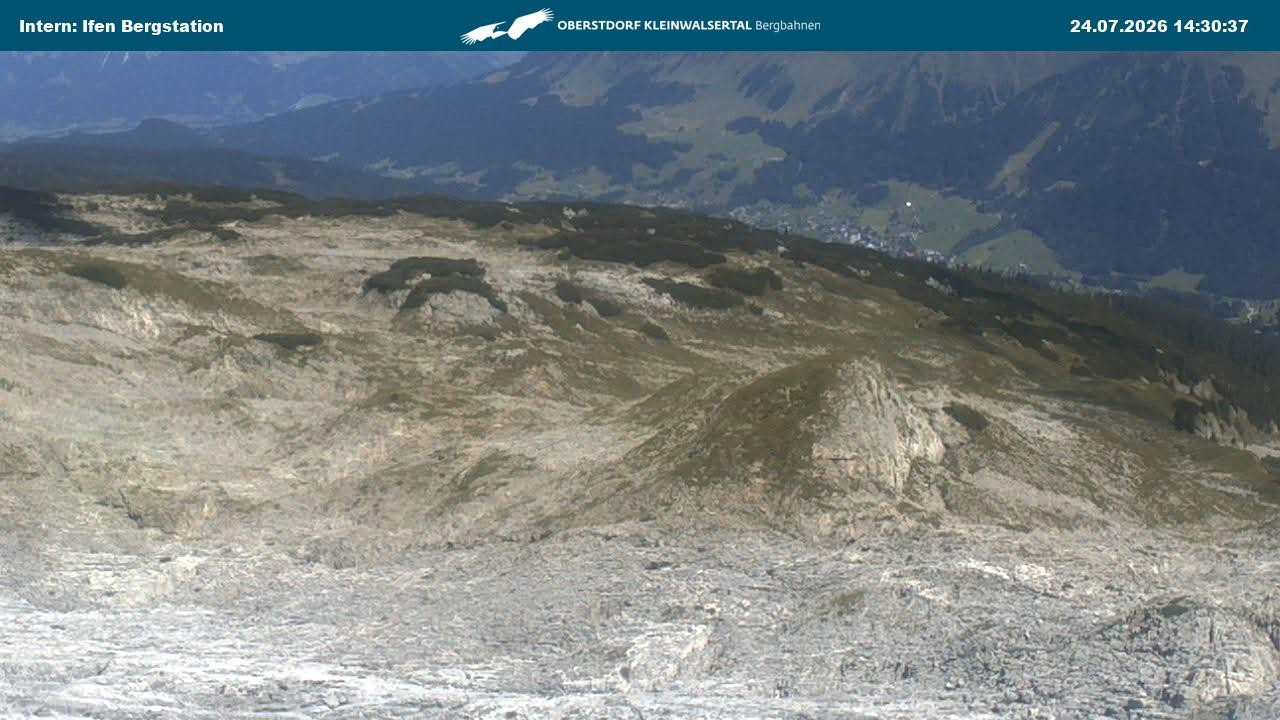 Archiv Foto Webcam Kleinwalsertal Ifenbergbahn - Station Hahnenköpfle