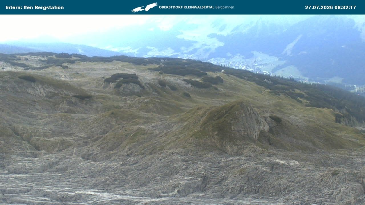 Archiv Foto Webcam Kleinwalsertal Ifenbergbahn - Station Hahnenköpfle