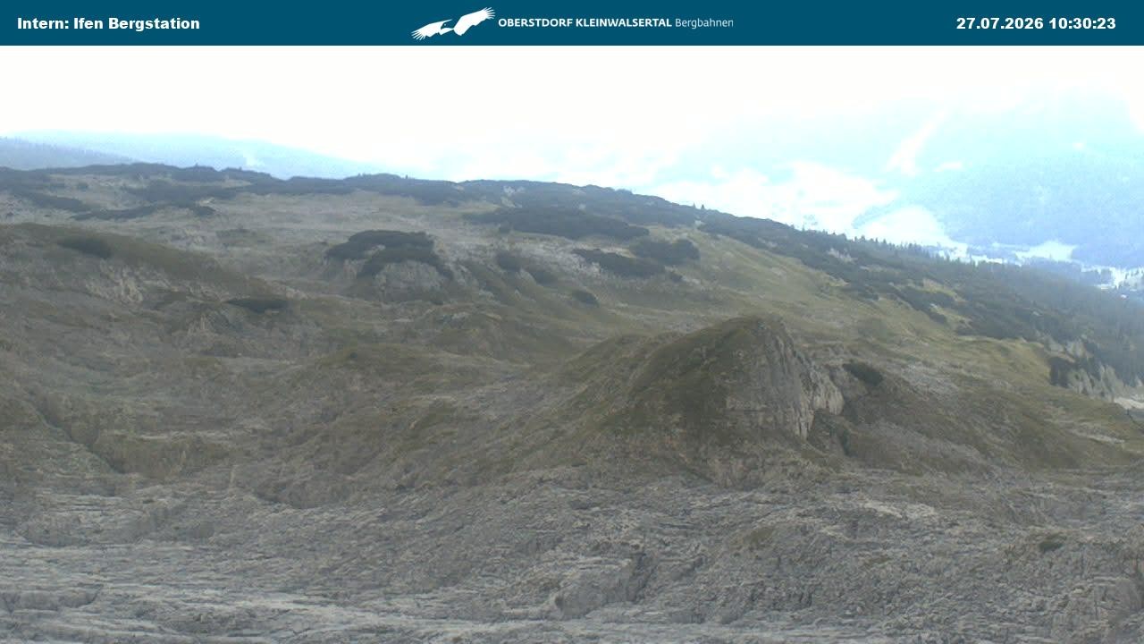 Archiv Foto Webcam Kleinwalsertal Ifenbergbahn - Station Hahnenköpfle