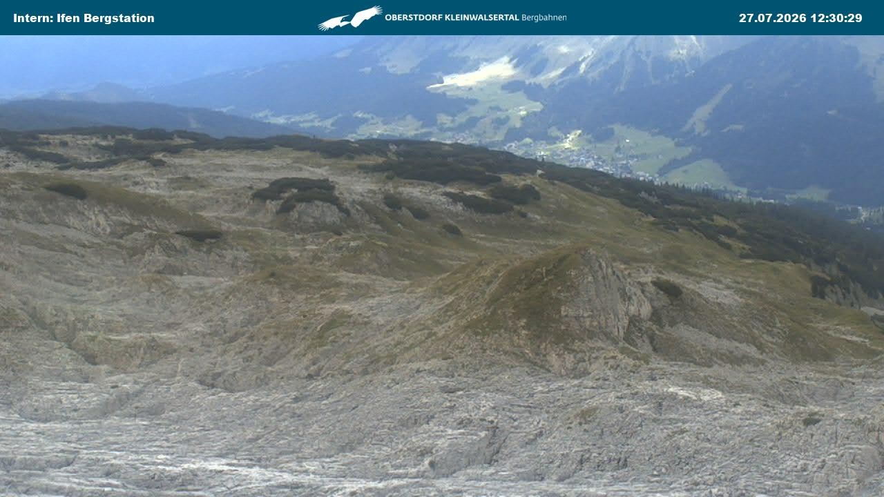 Archiv Foto Webcam Kleinwalsertal Ifenbergbahn - Station Hahnenköpfle