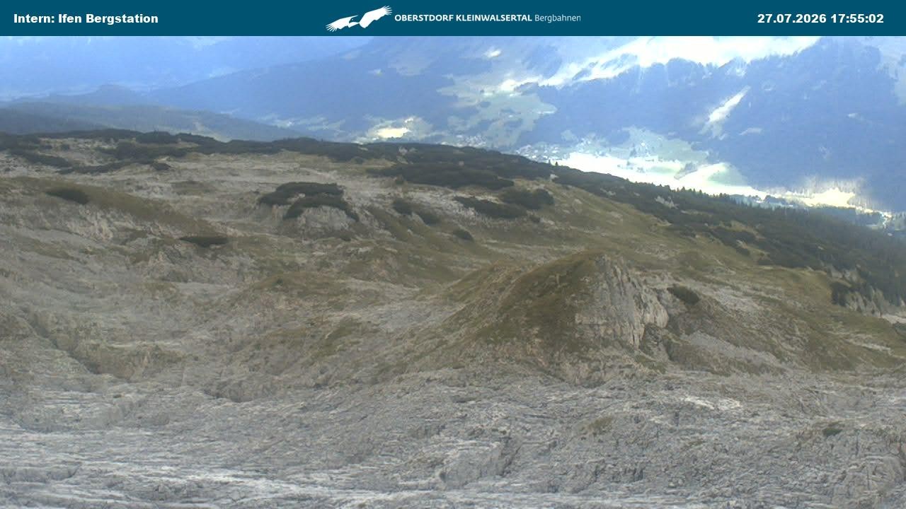 Archiv Foto Webcam Kleinwalsertal Ifenbergbahn - Station Hahnenköpfle