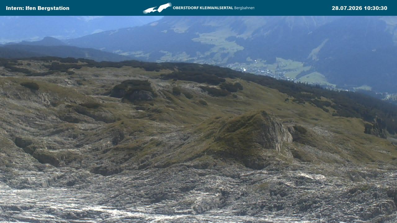Archiv Foto Webcam Kleinwalsertal Ifenbergbahn - Station Hahnenköpfle