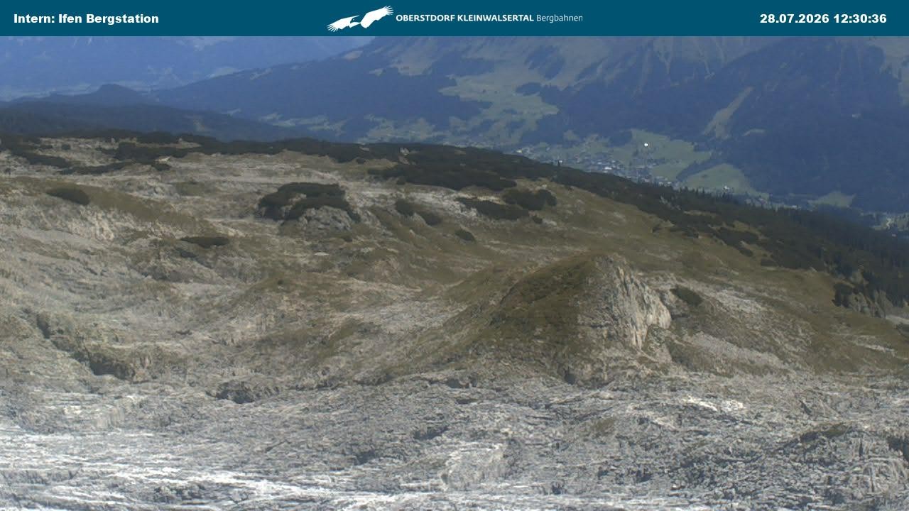 Archiv Foto Webcam Kleinwalsertal Ifenbergbahn - Station Hahnenköpfle