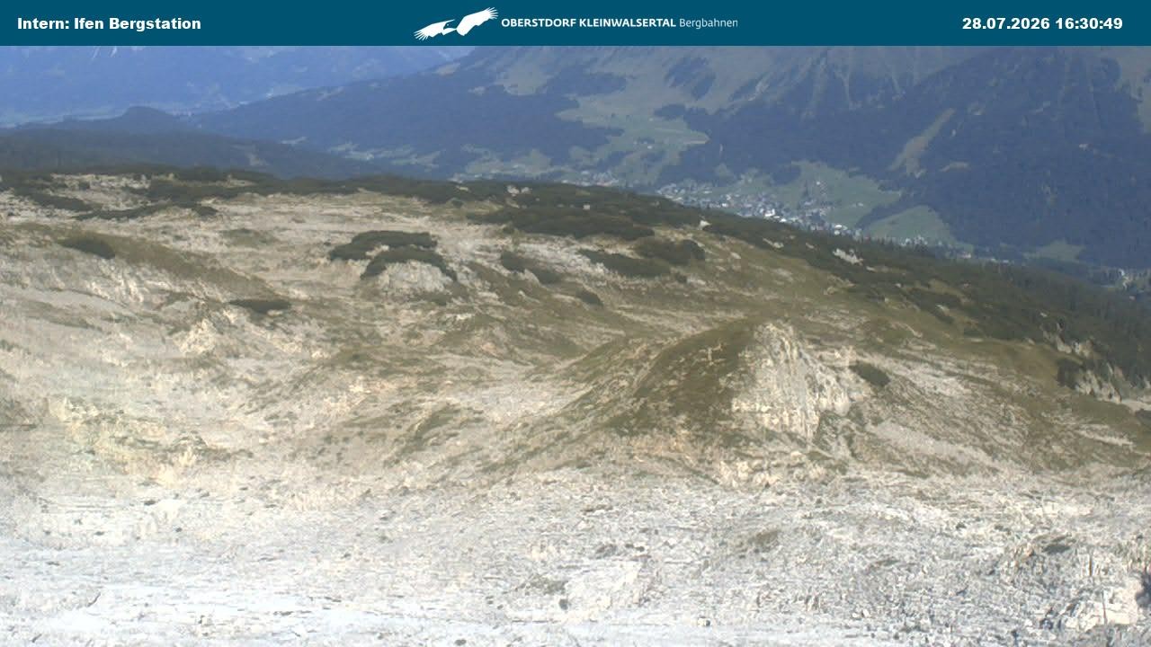 Archiv Foto Webcam Kleinwalsertal Ifenbergbahn - Station Hahnenköpfle