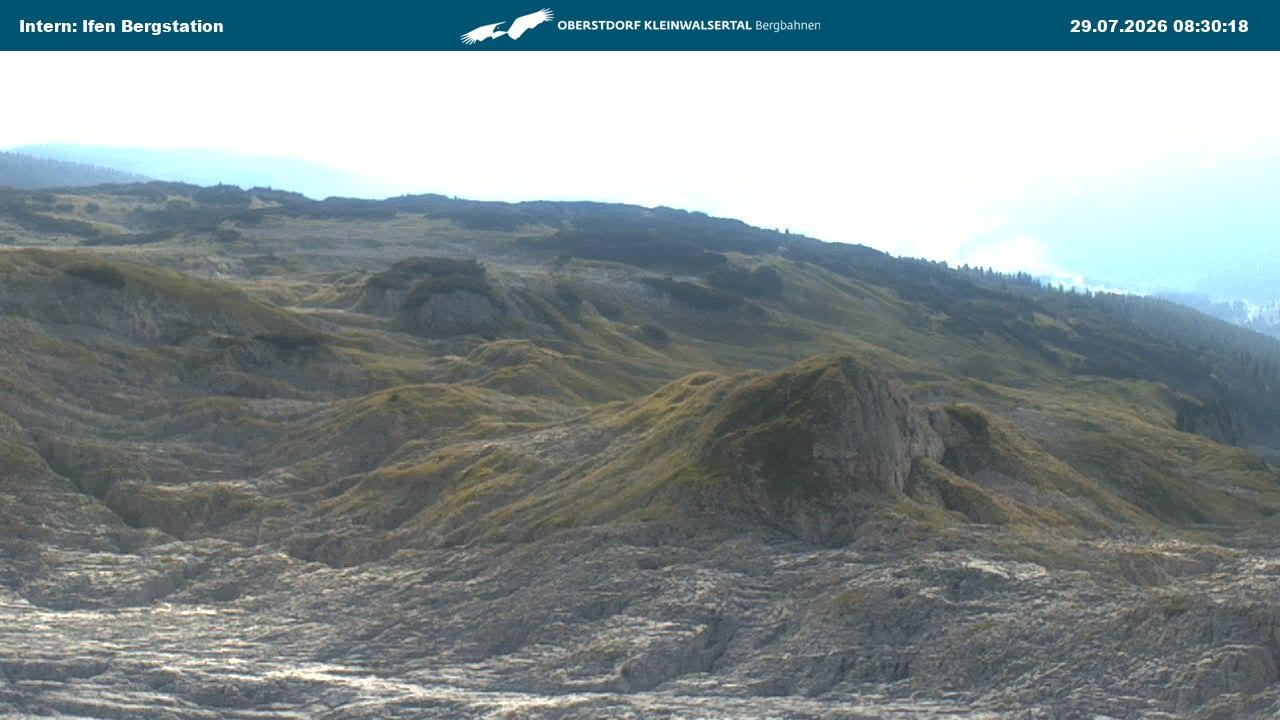 Archiv Foto Webcam Kleinwalsertal Ifenbergbahn - Station Hahnenköpfle