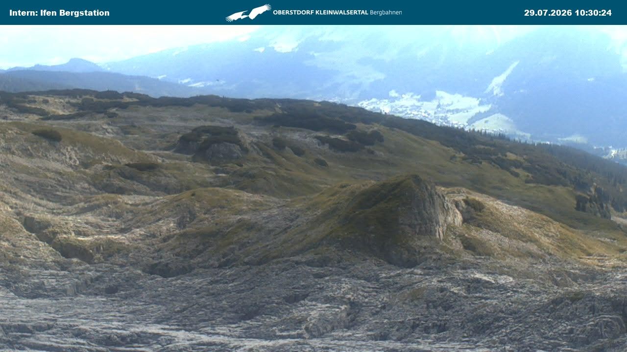 Archiv Foto Webcam Kleinwalsertal Ifenbergbahn - Station Hahnenköpfle