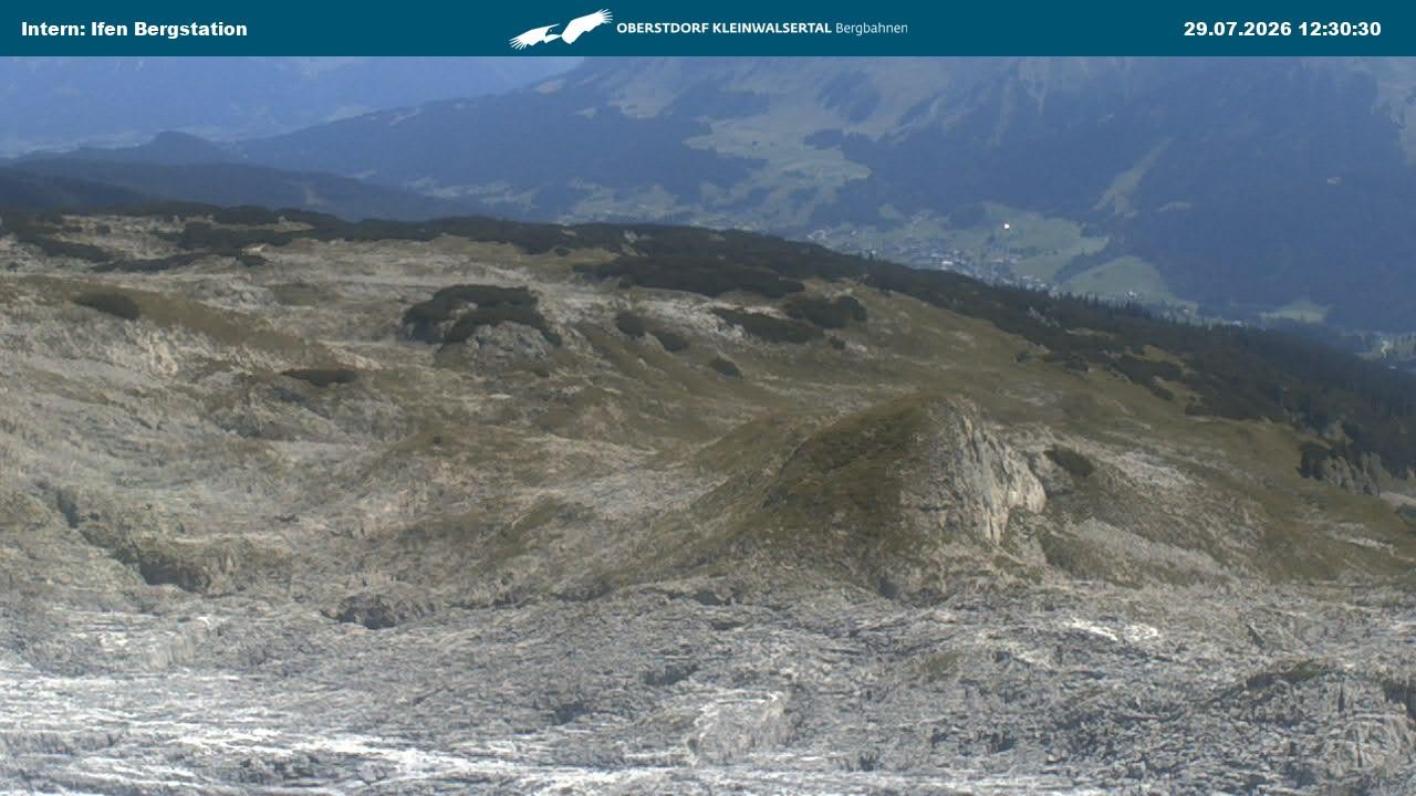 Archiv Foto Webcam Kleinwalsertal Ifenbergbahn - Station Hahnenköpfle