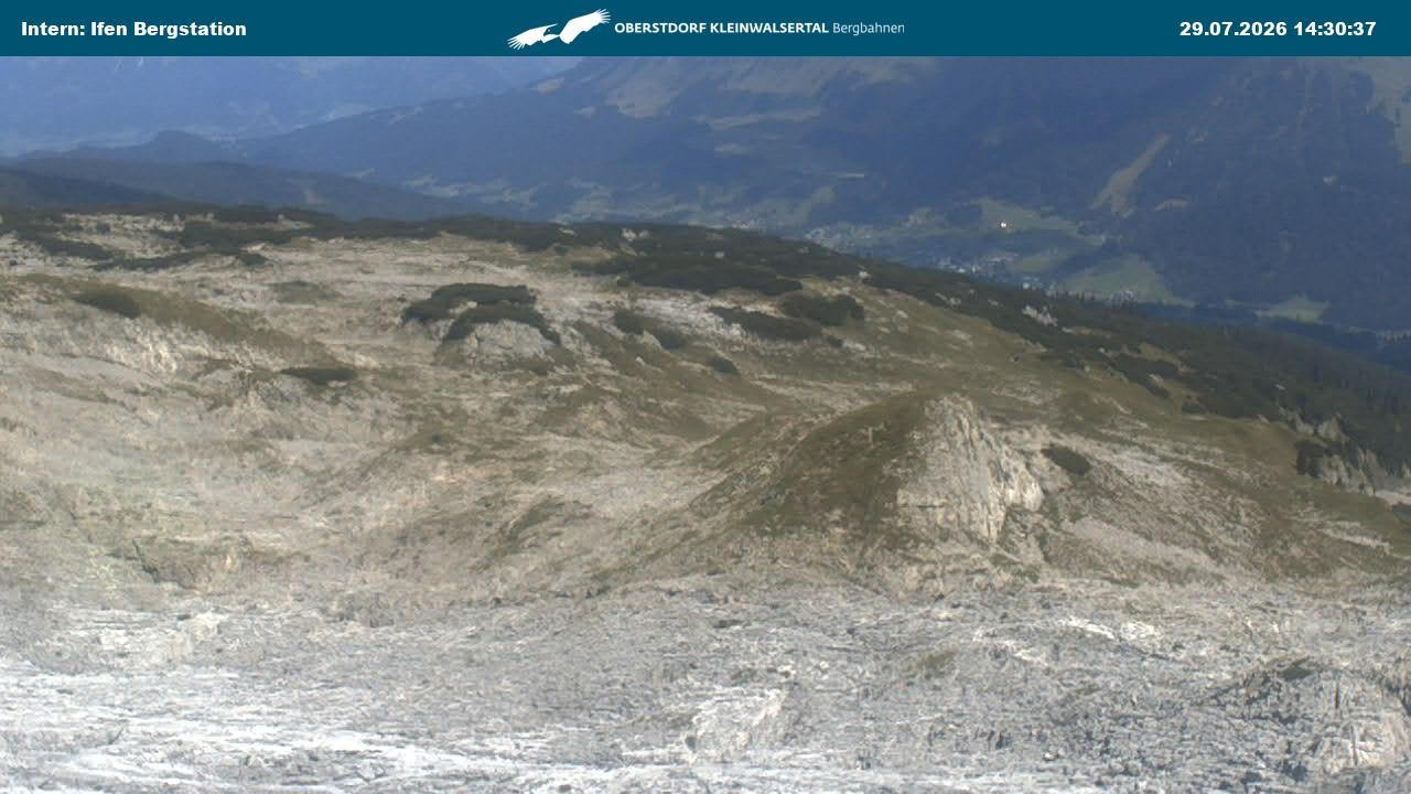 Archiv Foto Webcam Kleinwalsertal Ifenbergbahn - Station Hahnenköpfle