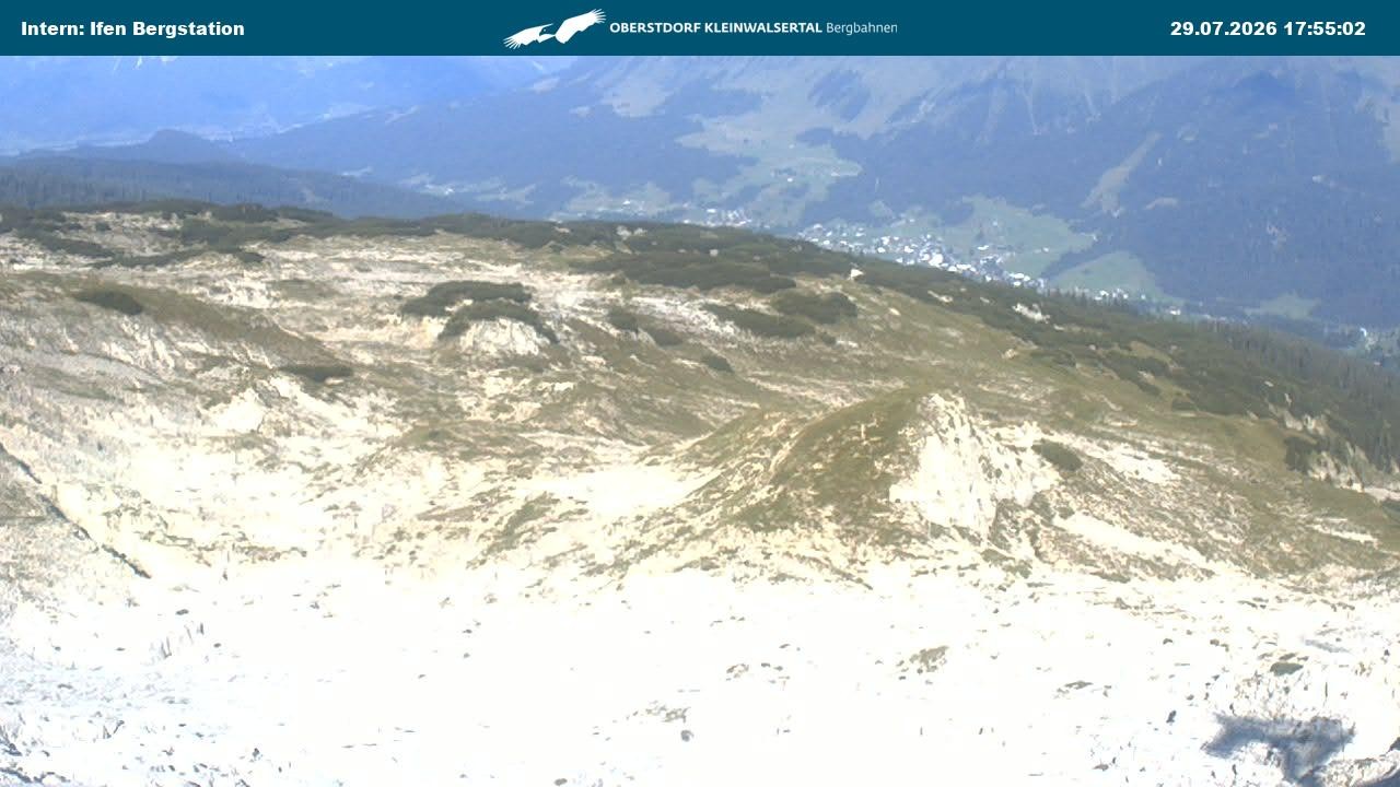 Archiv Foto Webcam Kleinwalsertal Ifenbergbahn - Station Hahnenköpfle