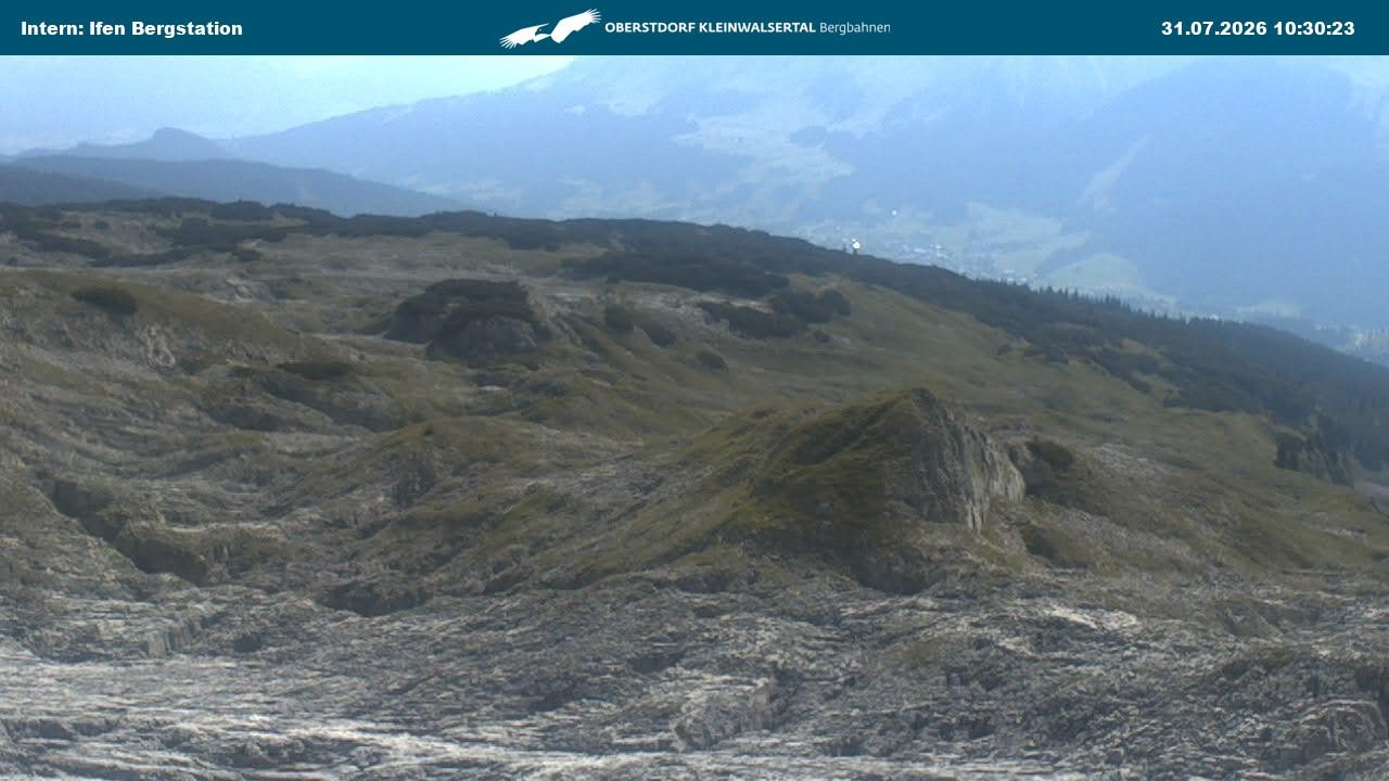 Archiv Foto Webcam Kleinwalsertal Ifenbergbahn - Station Hahnenköpfle