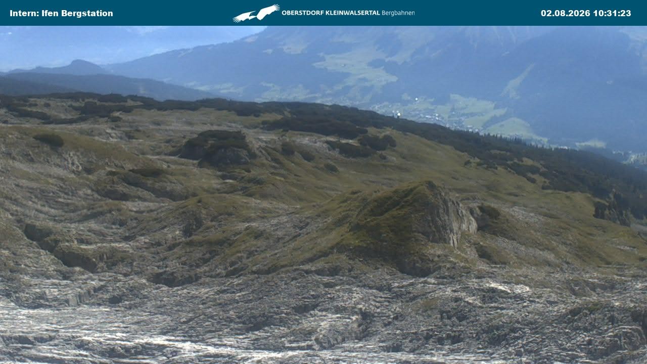 Archiv Foto Webcam Kleinwalsertal Ifenbergbahn - Station Hahnenköpfle
