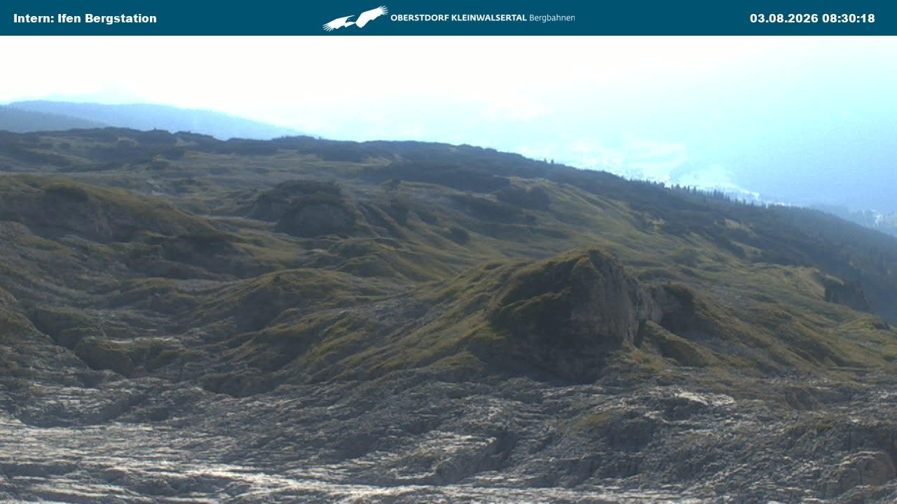 Archiv Foto Webcam Kleinwalsertal Ifenbergbahn - Station Hahnenköpfle