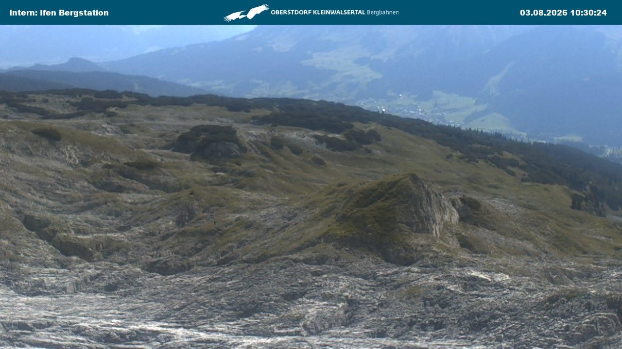 Archiv Foto Webcam Kleinwalsertal Ifenbergbahn - Station Hahnenköpfle