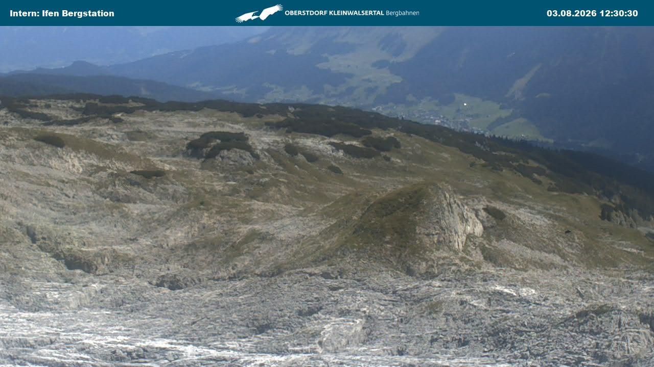 Archiv Foto Webcam Kleinwalsertal Ifenbergbahn - Station Hahnenköpfle
