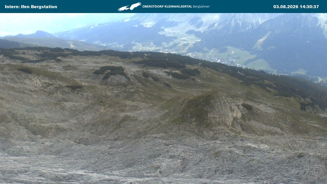 Archiv Foto Webcam Kleinwalsertal Ifenbergbahn - Station Hahnenköpfle