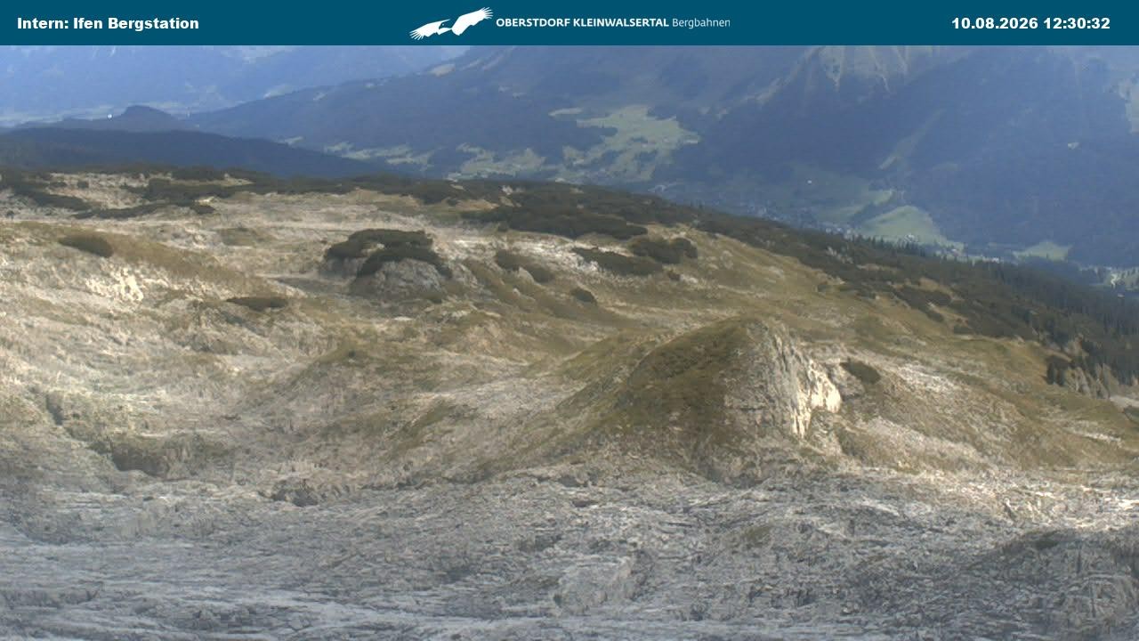 Archiv Foto Webcam Kleinwalsertal Ifenbergbahn - Station Hahnenköpfle