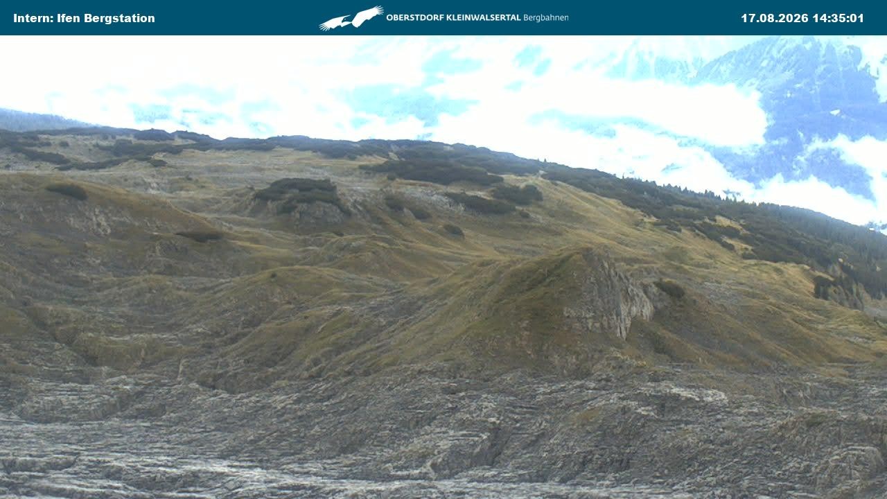Archiv Foto Webcam Kleinwalsertal Ifenbergbahn - Station Hahnenköpfle