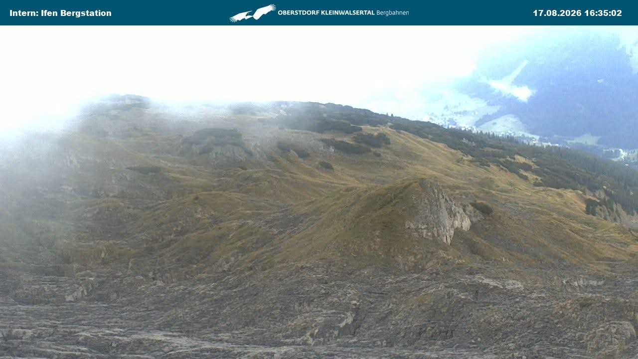 Archiv Foto Webcam Kleinwalsertal Ifenbergbahn - Station Hahnenköpfle