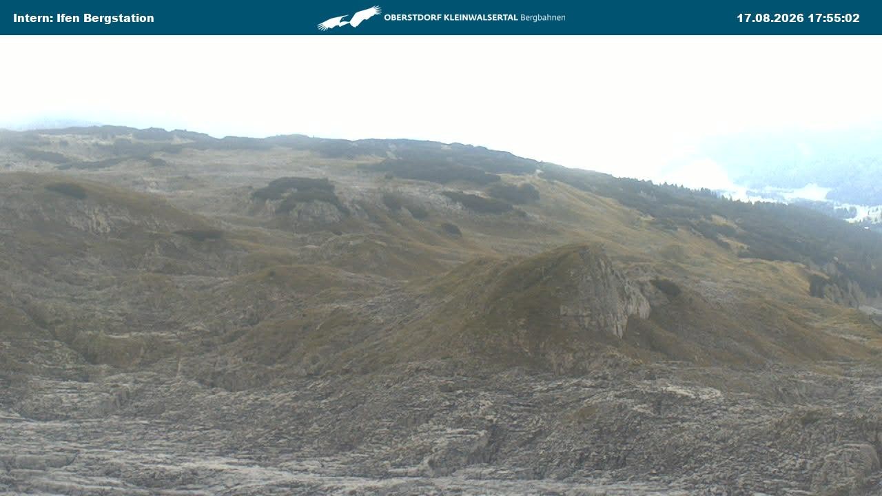 Archiv Foto Webcam Kleinwalsertal Ifenbergbahn - Station Hahnenköpfle