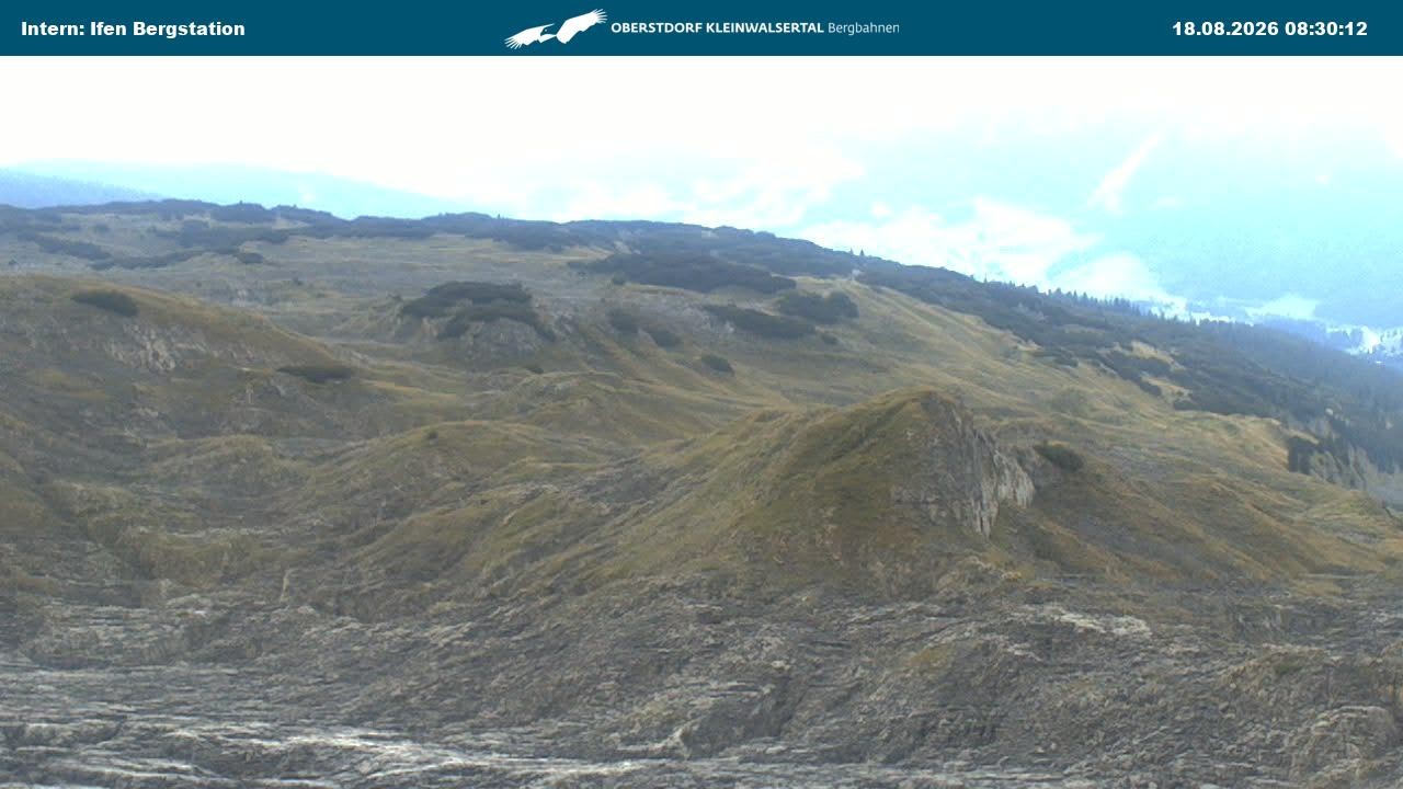 Archiv Foto Webcam Kleinwalsertal Ifenbergbahn - Station Hahnenköpfle