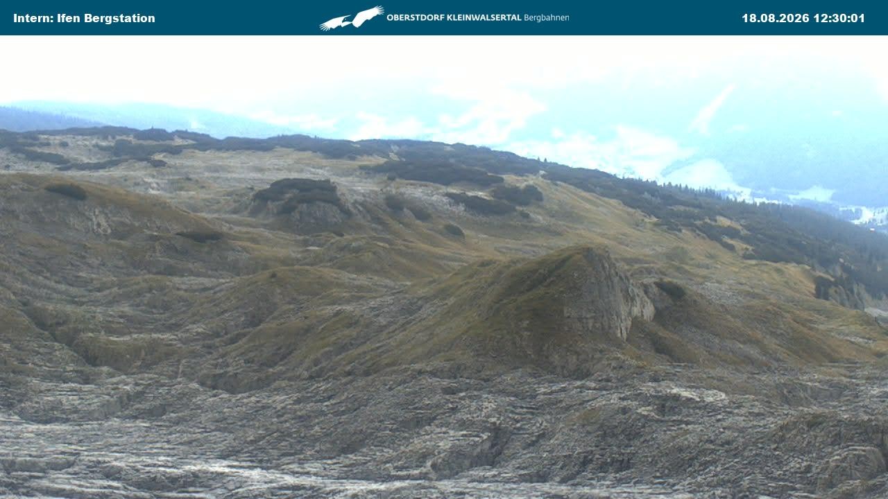 Archiv Foto Webcam Kleinwalsertal Ifenbergbahn - Station Hahnenköpfle