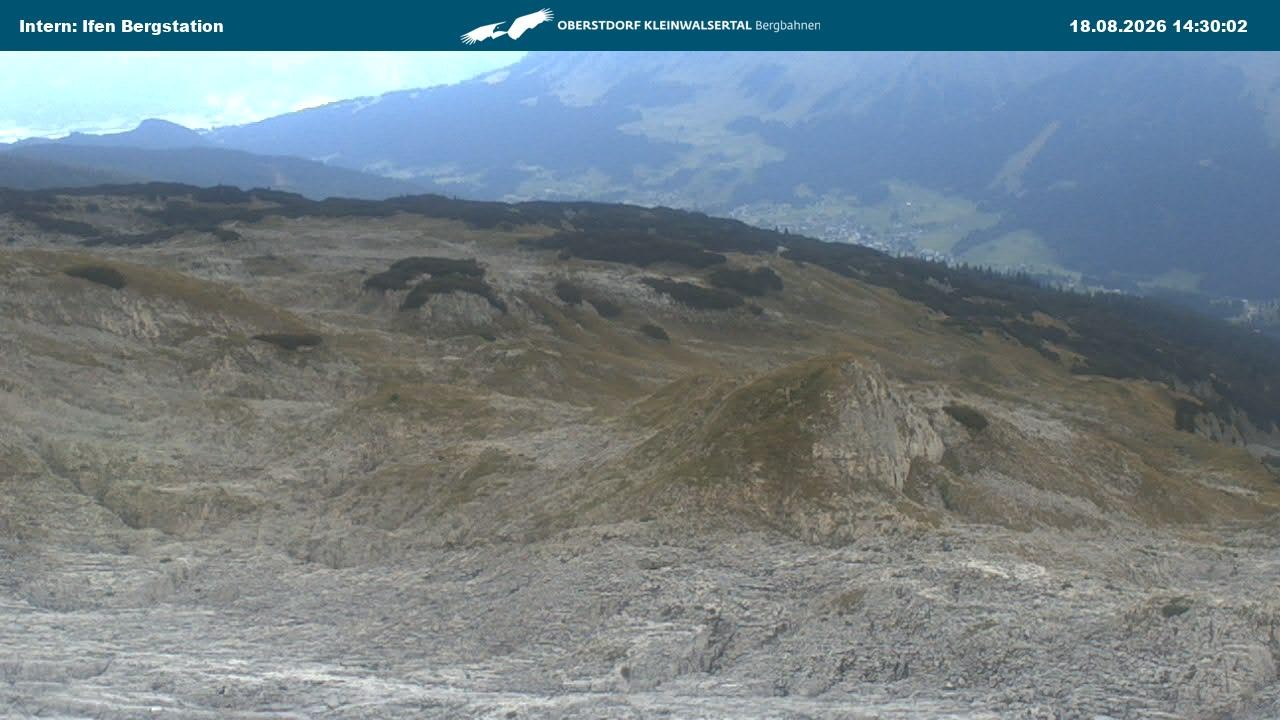 Archiv Foto Webcam Kleinwalsertal Ifenbergbahn - Station Hahnenköpfle