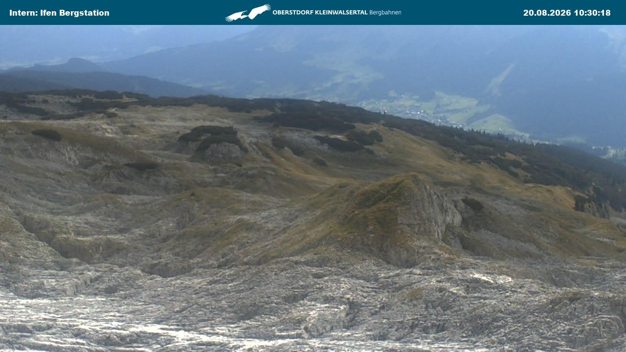 Archiv Foto Webcam Kleinwalsertal Ifenbergbahn - Station Hahnenköpfle