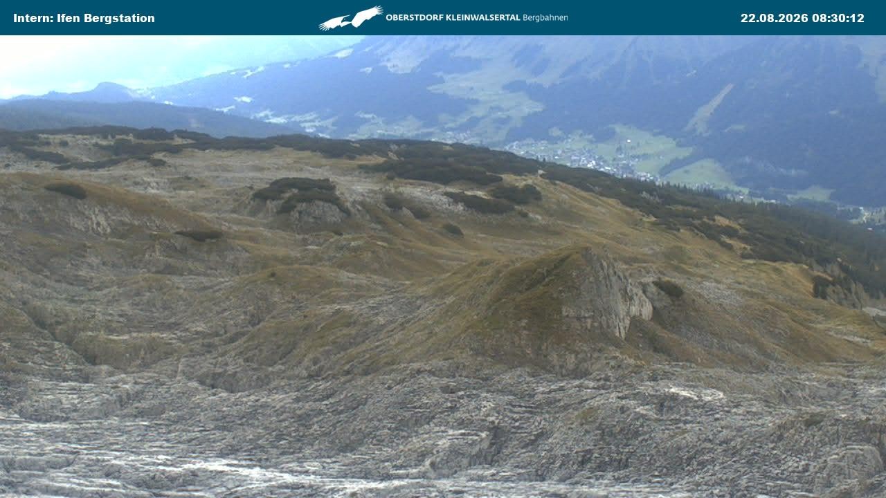 Archiv Foto Webcam Kleinwalsertal Ifenbergbahn - Station Hahnenköpfle