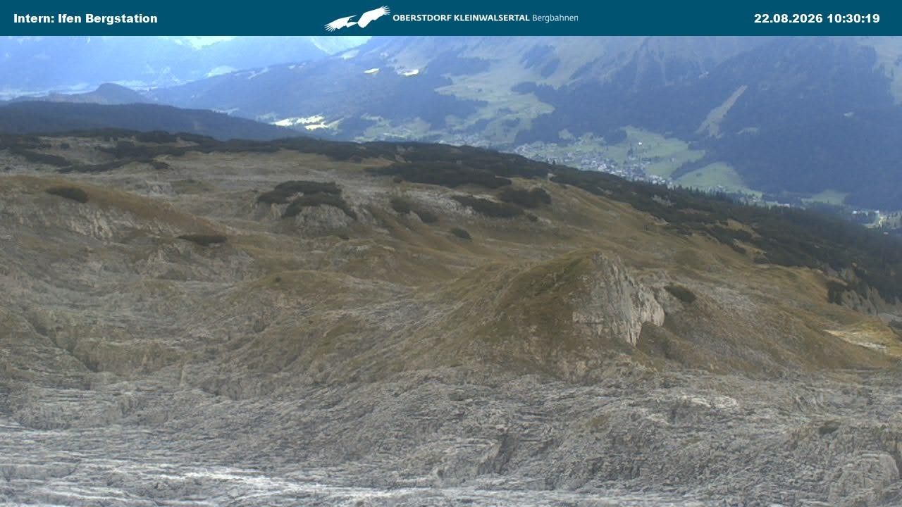 Archiv Foto Webcam Kleinwalsertal Ifenbergbahn - Station Hahnenköpfle