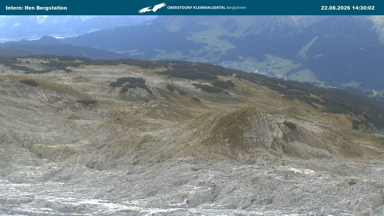 Archiv Foto Webcam Kleinwalsertal Ifenbergbahn - Station Hahnenköpfle
