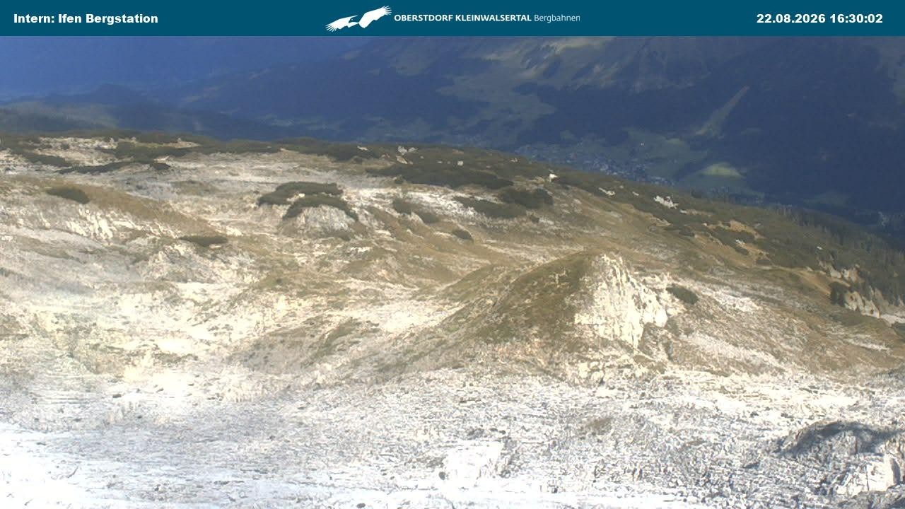 Archiv Foto Webcam Kleinwalsertal Ifenbergbahn - Station Hahnenköpfle