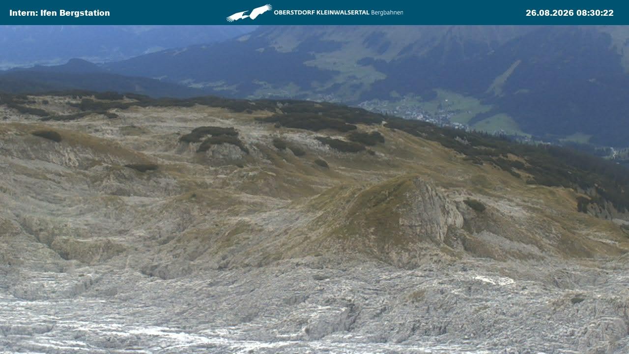 Archiv Foto Webcam Kleinwalsertal Ifenbergbahn - Station Hahnenköpfle
