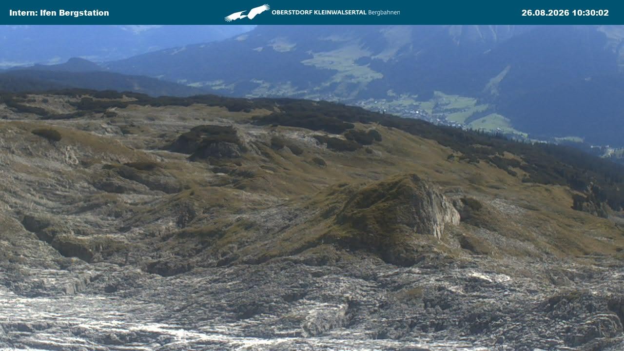 Archiv Foto Webcam Kleinwalsertal Ifenbergbahn - Station Hahnenköpfle