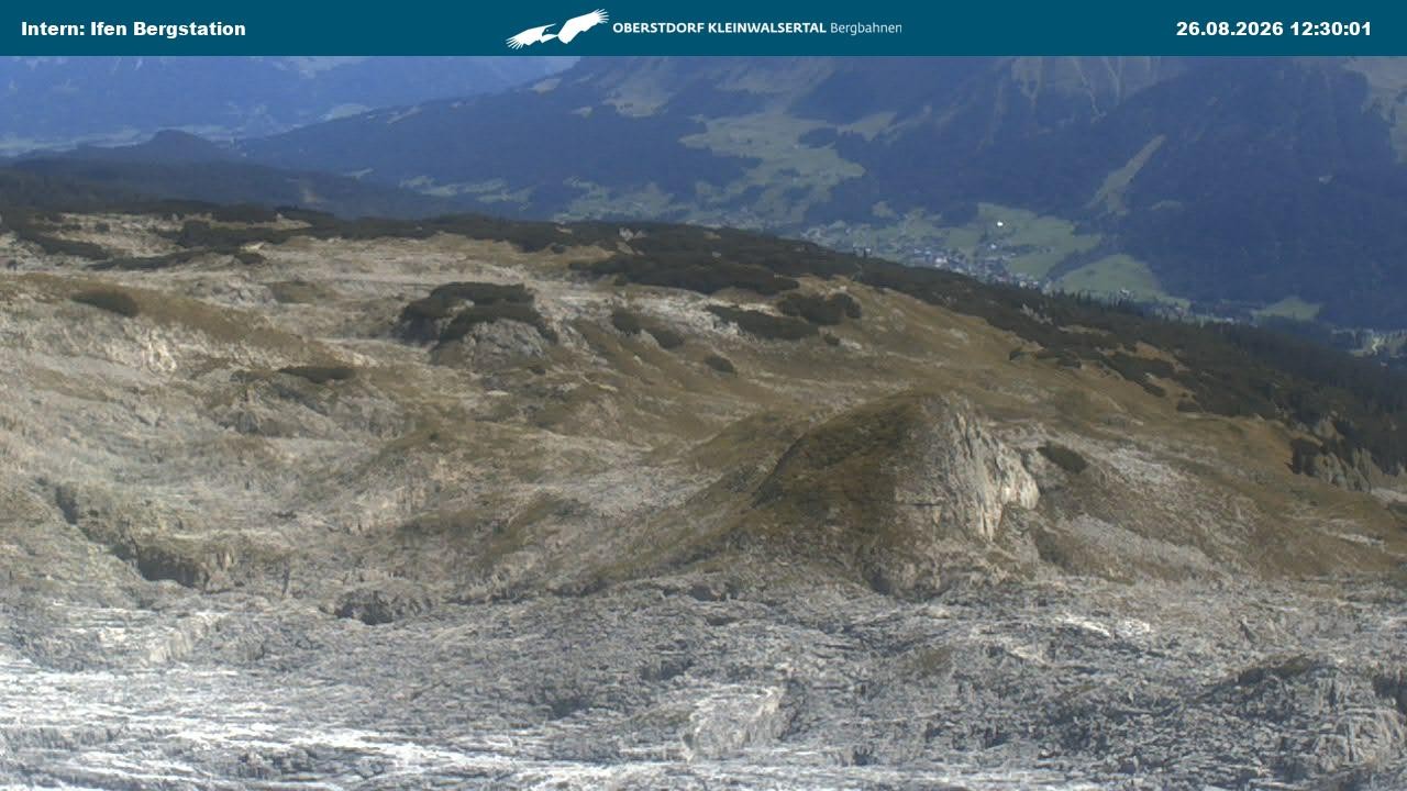 Archiv Foto Webcam Kleinwalsertal Ifenbergbahn - Station Hahnenköpfle