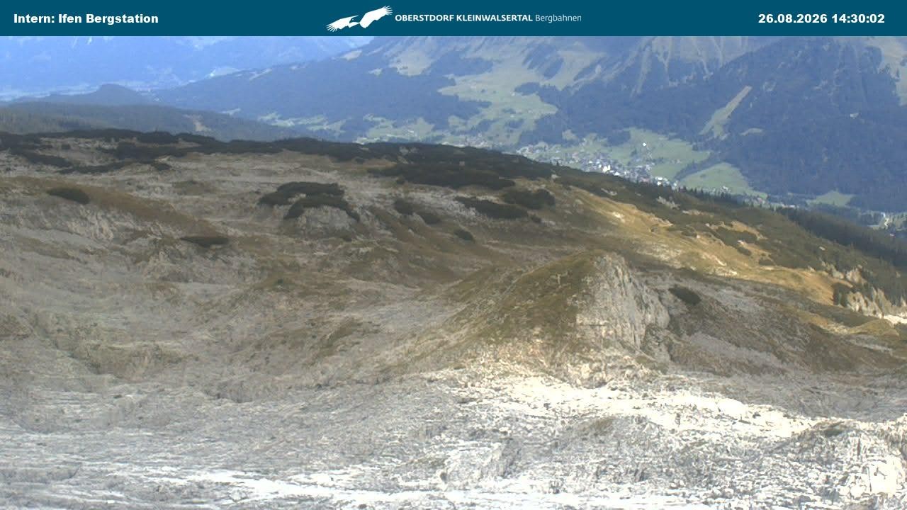 Archiv Foto Webcam Kleinwalsertal Ifenbergbahn - Station Hahnenköpfle