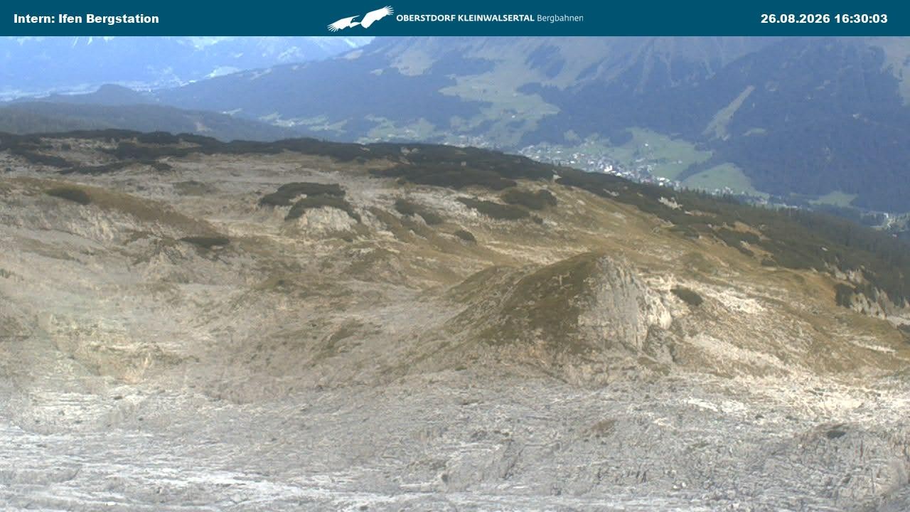 Archiv Foto Webcam Kleinwalsertal Ifenbergbahn - Station Hahnenköpfle