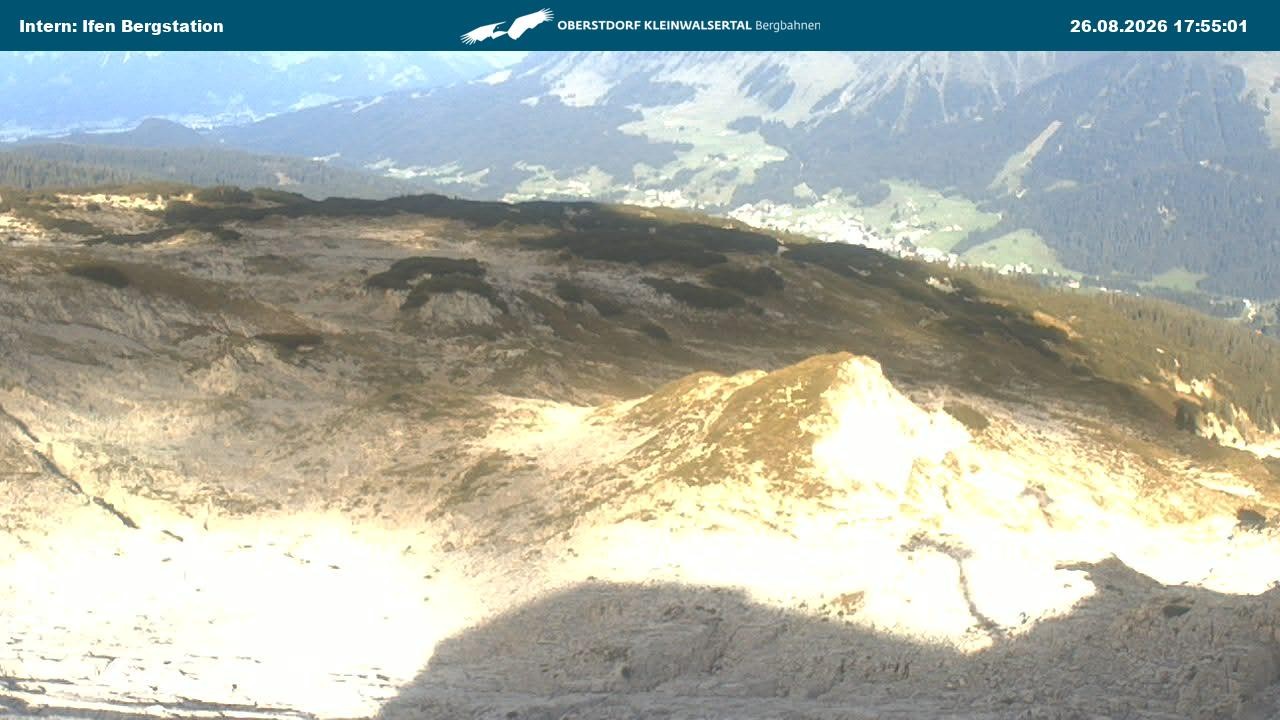 Archiv Foto Webcam Kleinwalsertal Ifenbergbahn - Station Hahnenköpfle