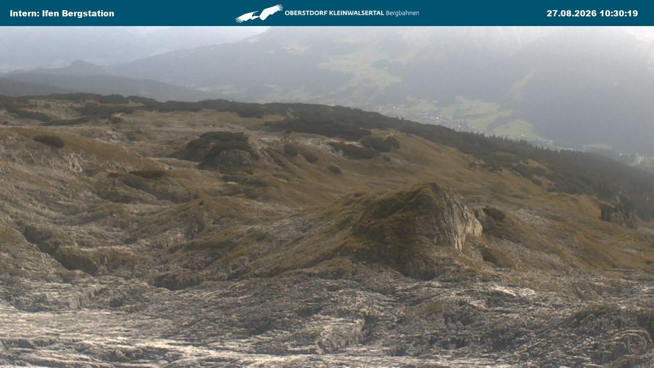 Archiv Foto Webcam Kleinwalsertal Ifenbergbahn - Station Hahnenköpfle