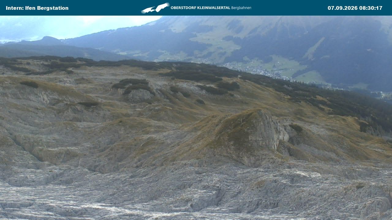 Archiv Foto Webcam Kleinwalsertal Ifenbergbahn - Station Hahnenköpfle